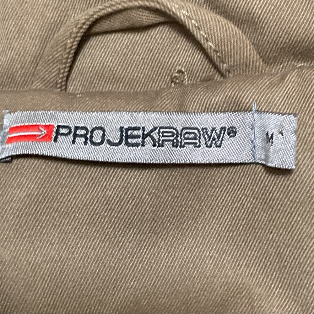 Projek Raw Jacket Coat Men’s Brown Size M Double Breasted Outdoor Winter Travel - Picture 8 of 15